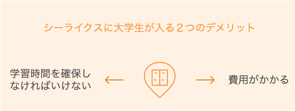 シーライクスに大学生が入る２つのデメリット